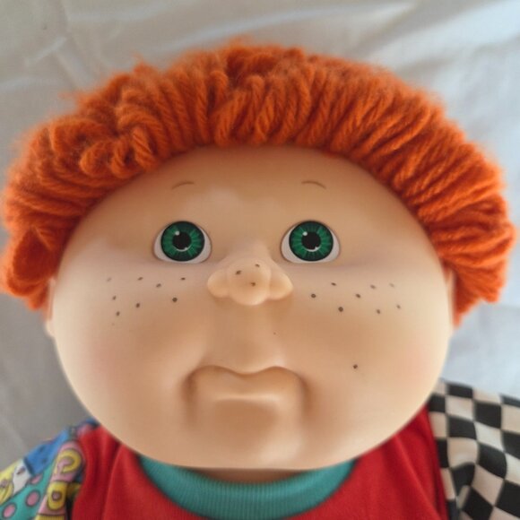 VTG 1990 Cabbage Patch Kid Designer Line Red hair/Green eyes & Freckles EUC - Picture 1 of 9